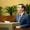 Chủ tịch Quốc hội Vương Đình Huệ phát biểu kết luận phiên chất vấn. (Ảnh: Doãn Tấn/TTXVN)