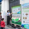 Tập đoàn TH tổ chức chương trình thu gom, tái chế vỏ hộp sữa. (Ảnh: Minh Sơn/Vietnam+)