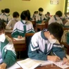 Học sinh đeo khẩu trang trong giờ học để đảm bảo phòng dịch. (Nguồn: Đài Phát thanh-Truyền hình Lào Cai)