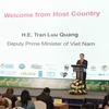 Phó Thủ tướng Chính phủ Trần Lưu Quang phát biểu khai mạc. (Ảnh: Vũ Sinh/TTXVN)