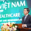 Giáo sư-Tiến sỹ Trần Văn Thuấn, Thứ trưởng Bộ Y tế phát biểu tại hội thảo. (Nguồn: báo Sức khỏe & Đời sống)