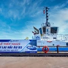 Lễ tiếp nhận tàu được thực hiện tại bến 11 Cảng Hòa Phát Dung Quất. (Nguồn: Công ty Hòa Phát)