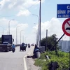 Cầu Bình Phước 1 nằm trên Quốc lộ 1, nối quận 12 và thành phố Thủ Đức, Thành phố Hồ Chí Minh. (Ảnh: TTXVN phát)