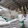 Kho gạo xuất khẩu đi Philippines và Trung Quốc. (Ảnh: Hồng Đạt/TTXVN)