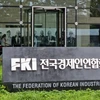 Biển hiệu bên ngoài tòa nhà trụ sở của Liên đoàn Công nghiệp Hàn Quốc. (Nguồn: businesskorea)