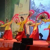 Tiết mục múa cổ truyền của Hàn Quốc tại Lễ hội Việt Nam-Hàn Quốc năm 2022 tại Đà Nẵng. (Ảnh: Quốc Dũng/TTXVN)