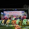 Tiết mục văn nghệ đặc biệt tại Khai mạc Tuần Văn hóa-Thể thao và Du lịch thành phố Lai Châu lần thứ nhất. (Ảnh: Quý Trung/TTXVN)