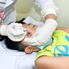 Các trường hợp mắc bệnh đau mắt đỏ ở Sóc Trăng chủ yếu tập trung nhiều tại các trường Mầm non và Tiểu học trên địa bàn. (Ảnh: TTXVN phát)