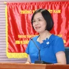 Bà Vũ Việt Trang, Tổng Giám đốc Thông tấn xã Việt Nam phát biểu tại Lễ ký kết. (Ảnh: Phương Hoa/TTXVN)