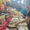 Gạo thơm Bắc Kạn được bày bán tại Hội chợ. (Ảnh: Phương Anh/TTXVN)
