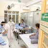 Bệnh nhân điều trị sốt xuất huyết tại Bệnh viện Hữu nghị Việt Nam-Cuba. (Ảnh: Minh Quyết/TTXVN)