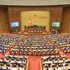 Quốc hội sẽ công bố kết quả lấy phiếu tín nhiệm 44 cá nhân. (Ảnh: PV/Vietnam+)