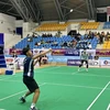 Trận thi đấu giữa đội Bắc Ninh và Lâm Đồng. (Ảnh: Thanh Thủy/TTXVN)