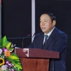 Bộ trưởng Bộ Văn hóa, Thể thao và Du lịch Nguyễn Văn Hùng phát biểu. (Ảnh: Tuấn Đức/TTXVN)