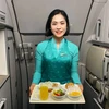 Cam Xã Đoài của tỉnh Nghệ An được đưa vào thực đơn của khách trên chuyến bay của Hãng. (Ảnh: Vietnam Airlines)
