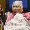 Cụ bà Fusa Tatsumi tại viện dưỡng lão ở Osaka, ngày 30/6/2022. (Ảnh: Kyodo/TTXVN)