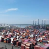 Hàng hóa thông quan tại cụm cảng biển Cái Mép-Thị Vải, tỉnh Bà Rịa-Vũng Tàu. (Ảnh: Đoàn Mạnh Dương/TTXVN)