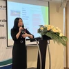 Bà Trần Thị Phương Mai, chuyên gia cao cấp về quản lý tài chính của WB phát biểu tại Hội thảo. (Ảnh: Ánh Tuyết/TTXVN)