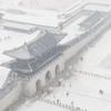 Tuyết phủ trắng thủ đô Seoul, Hàn Quốc ngày 17/1 vừa qua. (Ảnh: Yonhap/TTXVN)
