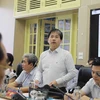 Giám đốc trung tâm Dự báo Khí tượng Thủy văn Quốc gia Mai Văn Khiêm. (Ảnh: Vũ Sinh /TTXVN)