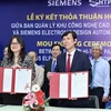 SHTP và Siemens EDA ký kết ghi nhớ hợp tác. (Ảnh: TTXVN phát)
