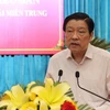 Trưởng ban Nội chính Trung ương Phan Đình Trạc phát biểu tại Hội nghị. (Ảnh: Sỹ Thắng/TTXVN)