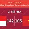 Vòng loại World Cup 2026: Tuyển Việt Nam đối đầu với tuyển Indonesia