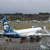 Máy bay Boeing 737 MAX 9 của hãng hàng không Alaska Airlines tại nhà xưởng của hãng này ở Washington, Mỹ ngày 25/1 vừa qua. (Ảnh: AFP/TTXVN)