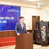 Đại sứ Việt Nam tại Nhật Bản Phạm Quang Hiệu phát biểu tại buổi lễ. (Nguồn: Đại sứ quán Việt Nam tại Nhật Bản)