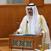 Thủ tướng Kuwait Sheikh Ahmad Nawaf al-Ahmad al-Sabah phát biểu tại Quốc hội ở Kuwait City. (Ảnh: AFP/TTXVN)