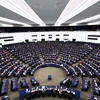 Toàn cảnh một phiên họp Nghị viện châu Âu ở Strasbourg, Pháp ngày 13/3 vừa qua. (Ảnh: AFP/TTXVN)