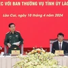 Đại tướng, Bộ trưởng Bộ Quốc phòng Phan Văn Giang phát biểu kết luận buổi làm việc. (Ảnh: Trọng Đức/TTXVN)