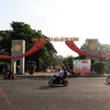 Công viên văn hóa Lê Thị Riêng nằm ở khu vực trung tâm quận 10. (Ảnh: Hồng Đạt/TTXVN)