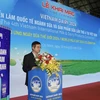 Ông Nguyễn Quang Trí, Giám đốc điều hành Marketing Vinamilk, phát biểu tại sự kiện khai mạc Triển lãm quốc tế ngành sữa và sản phẩm sữa 2024. (Nguồn: Vinamilk)