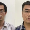Hai bị cáo Đỗ Hải Phong (trái) và Đoàn Mạnh Dương buôn lậu hàng ngàn tấn thịt trâu. (Nguồn: Bộ Công an)