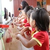 Hiện nay, hơn 95% số trường học trên địa bàn tỉnh Yên Bái được sử dụng nước sạch hợp vệ sinh. (Ảnh: TTXVN phát)