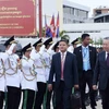 Chủ tịch nước Tô Lâm cùng Đoàn đại biểu Cấp cao Việt Nam rời Thủ đô Phnom Penh, kết thúc tốt đẹp chuyến thăm cấp Nhà nước tới Vương quốc Campuchia. (Ảnh: Nhan Sáng/TTXVN)