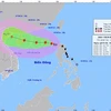 Hướng di chuyển của bão số 3. (Nguồn: nchmf)