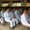 Những ứng viên điều dưỡng, hộ lý sẽ được đào tạo tiếng Nhật miễn phí trong 12 tháng. (Ảnh: Hồng Kiều/Vietnam+)