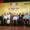Lễ trao giải cuộc thi sáng tác phim ngắn về giới trẻ học nghề lần 1. (Ảnh: PV/Vietnam+)