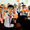 Học sinh Đà Nẵng hưởng ứng chiến dịch xóa bỏ bạo lực với phụ nữ và trẻ em gái. (Nguồn ảnh: UN Women)