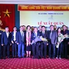Lễ xuất quân của Đoàn Việt Nam tham dự Kỳ thi Tay nghề Thế giới. (Ảnh: Anh Tuấn/TTXVN)