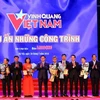 Vinh danh các công trình trong chương trình “Vinh quang Việt Nam-Dấu ấn những công trình." (Ảnh: PV/Vietnam+)