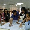 Mô hình sinh kế trồng rong biển ở Quảng Nam được hỗ trợ. (Ảnh: PV/Vietnam+)