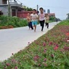 Trẻ em xã Hải Đông, huyện Hải Hậu, Nam Định vui chơi trên con đường làng nông thôn mới. (Ảnh minh họa: Công Luật/TTXVN)