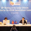 Việt Nam chủ trì tổ chức Hội nghị trực tuyến Quan chức Cấp cao phụ trách Cộng đồng Văn hóa-Xã hội ASEAN. (Ảnh: PV/Vietnam+)