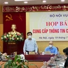 Thứ trưởng Bộ Nội vụ Nguyễn Duy Thăng cung cấp thông tin tại buổi họp báo. (Ảnh: PV/Vietnam+)