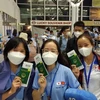 Các ứng viên điều dưỡng, hộ lý Việt Nam lên đường sang Nhật Bản làm việc. (Ảnh: PV/Vietnam+)