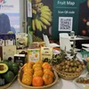 Các sản phẩm của Việt Nam được trưng bày tại Hội chợ trái cây Macfrut, Italy. (Ảnh minh họa: Trường Dụy/TTXVN)