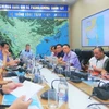 Tổng cục Phòng, chống thiên tai và các đối tác quốc tế họp bàn kích hoạt việc cứu trợ người dân bị ảnh hưởng bởi bão số 4-Noru. (Ảnh: PV/Vietnam+)